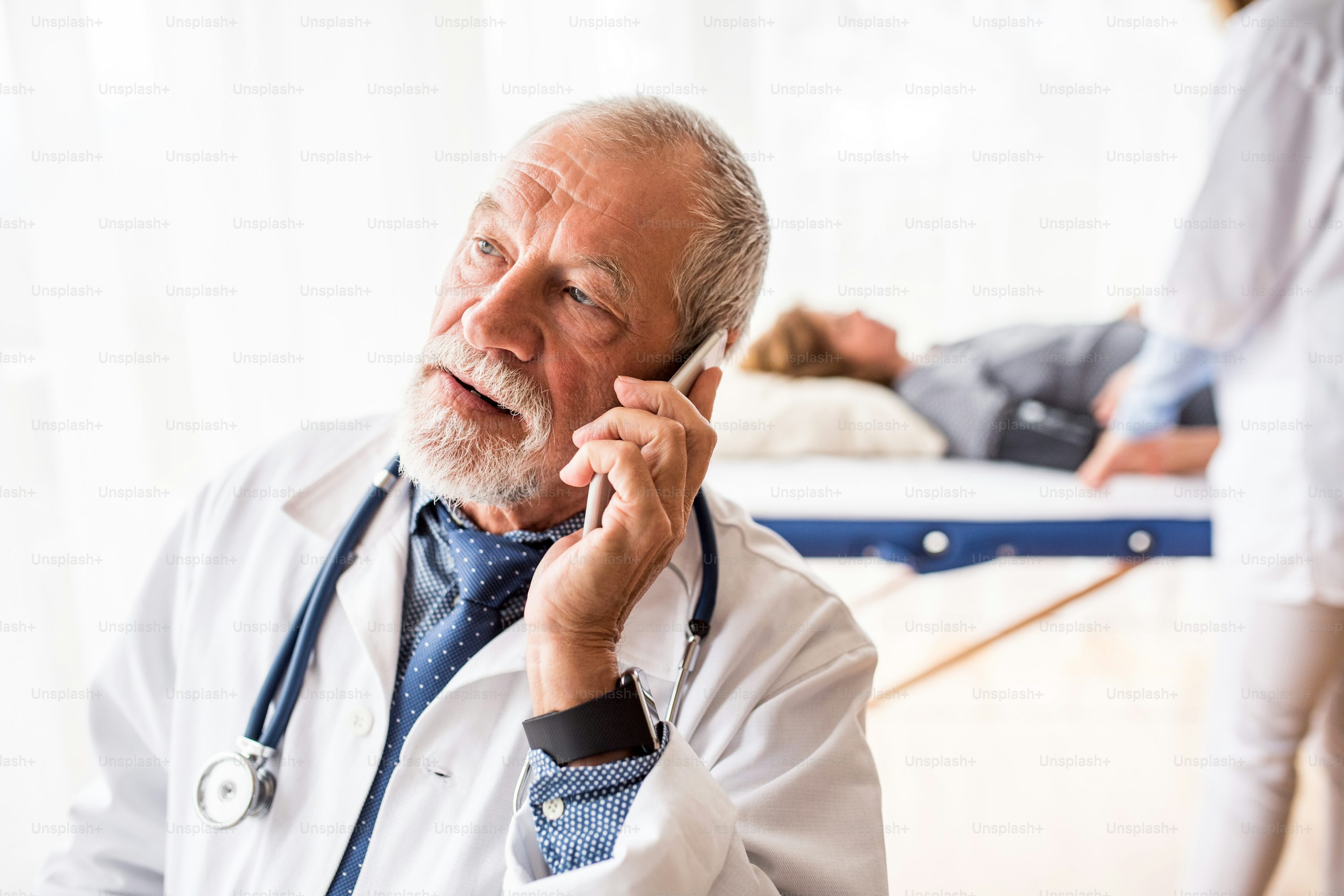 doctor on phone considering master data management best practices